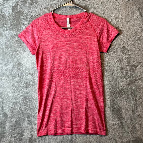 Lululemon Swiftly Tech Short Sleeve Crew Heathered Boom Juice Size 8 - Picture 1 of 5